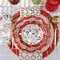 Kate Aspen Christmas Tableware Set - 7” Plate (set of 16), 9” Plate (set of 16), and Napkin (set of 30)